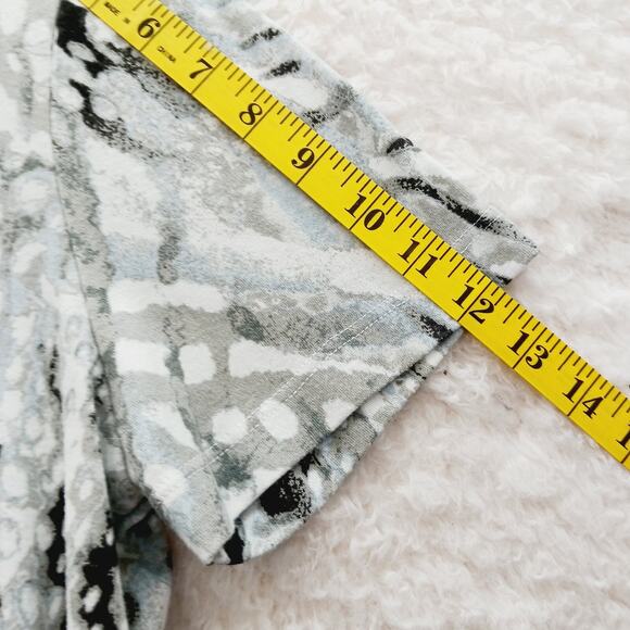 T-Shirt Size L Black White Animal Mob Wife Glam Luxe Y2K Revival Zebra Casual - Picture 5 of 11